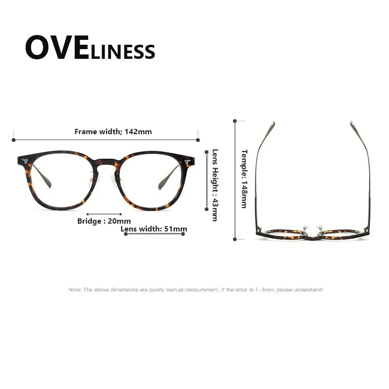 Unisex Round Full Rim Titanium Prescription Glasses 39555 — view 2 | Rx Spectacle