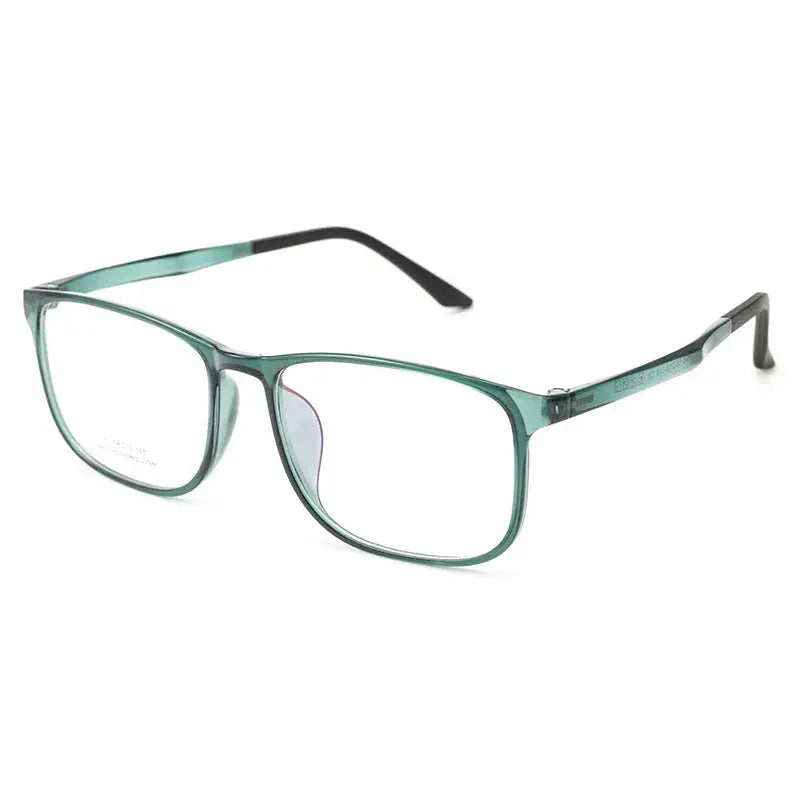 Men's Square Full Rim Stainless Steel Oversized Prescription Glasses 361063 — view 7 | Rx Spectacle