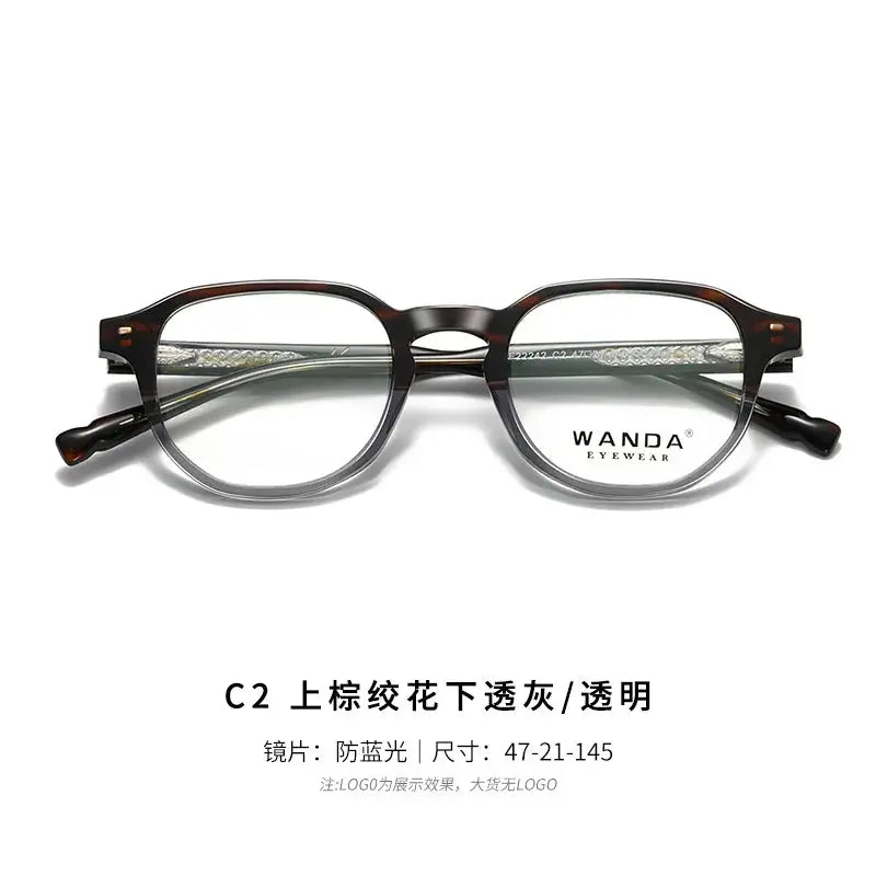 Women's Oval Full Rim TR90 Flat Top Prescription Glasses 22242 — view 5 | Rx Spectacle