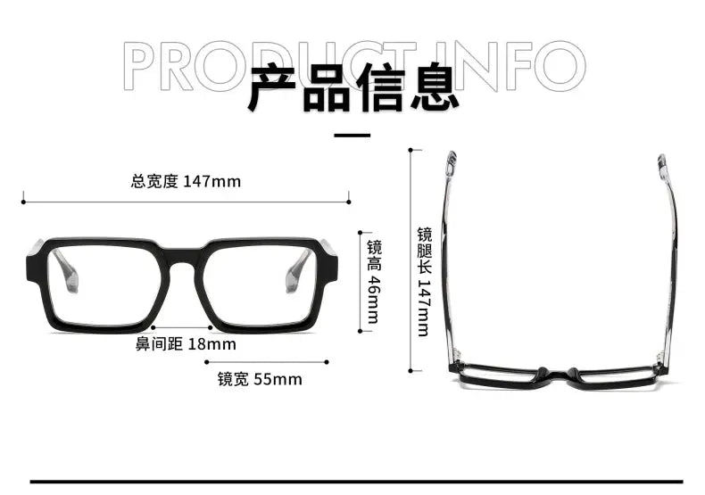 Unisex Browline Full Rim Acetate Prescription Glasses 69278 — view 2 | Rx Spectacle