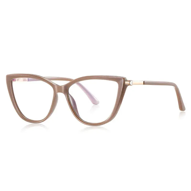 Women's Cat Eye Full Rim TR90 Prescription Glasses 72239 — view 4 | Rx Spectacle