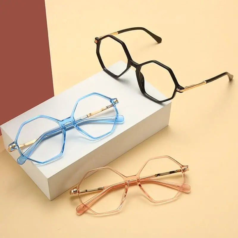 Unisex Polygon Full Rim TR90 Prescription Glasses 20202 — view 10 | Rx Spectacle