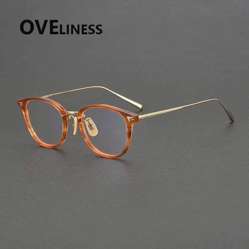 Women's Oval Full Rim Titanium Prescription Glasses 84548 — view 3 | Rx Spectacle