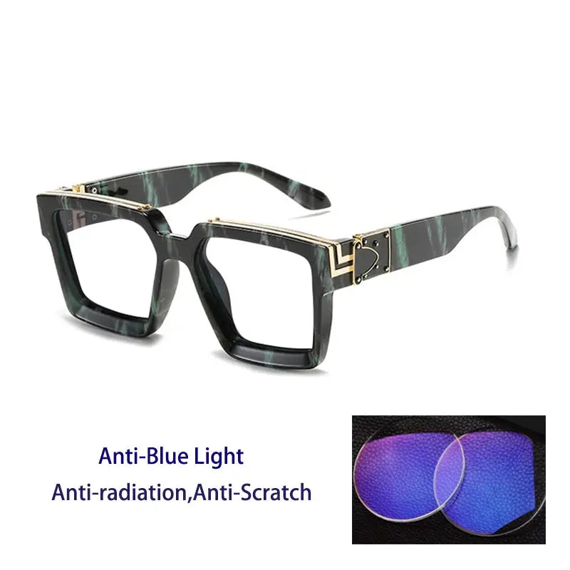 Unisex Browline Full Rim Prescription Glasses 862290 — view 6 | Rx Spectacle