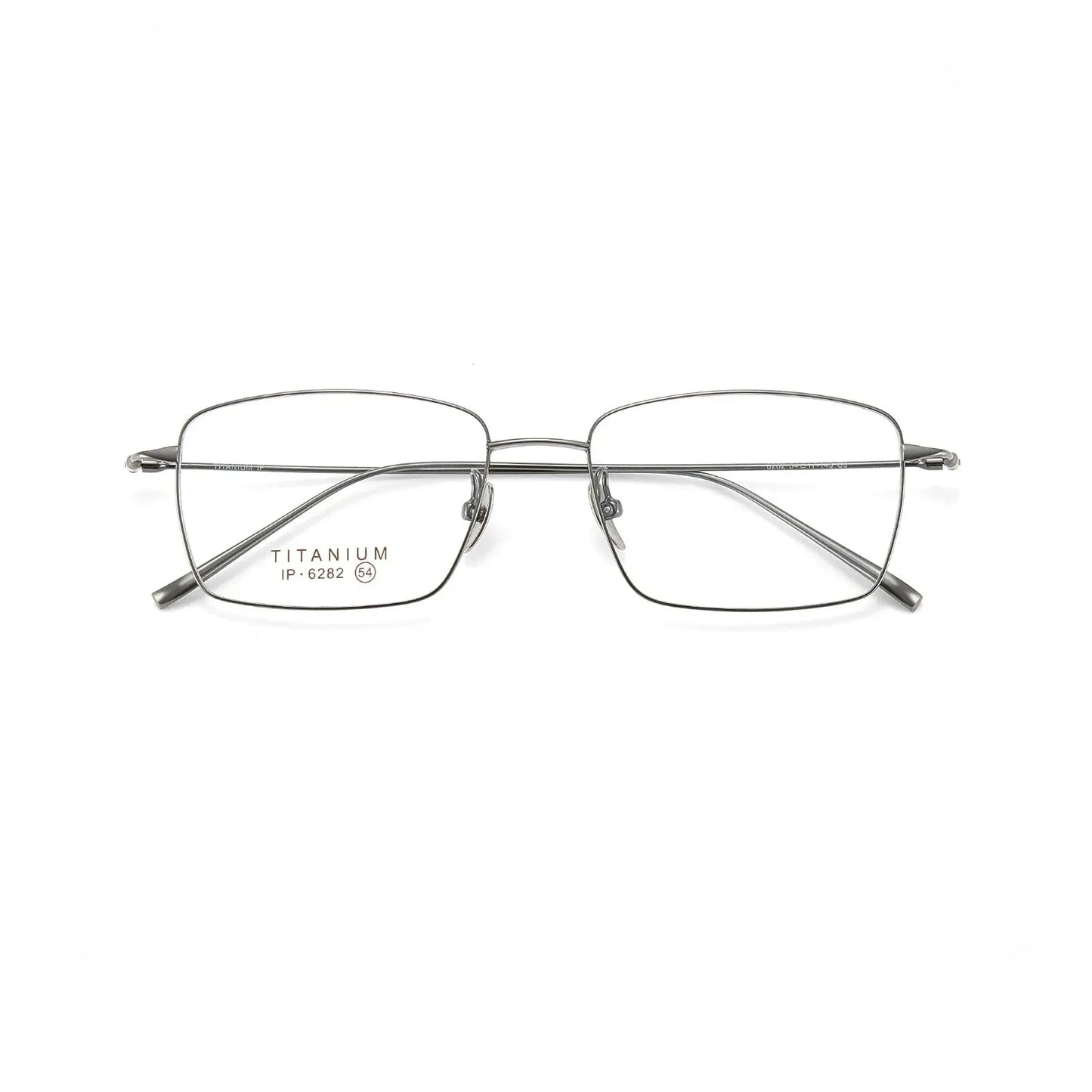 Unisex Polygon Full Rim Titanium Prescription Glasses 76282 — view 4 | Rx Spectacle