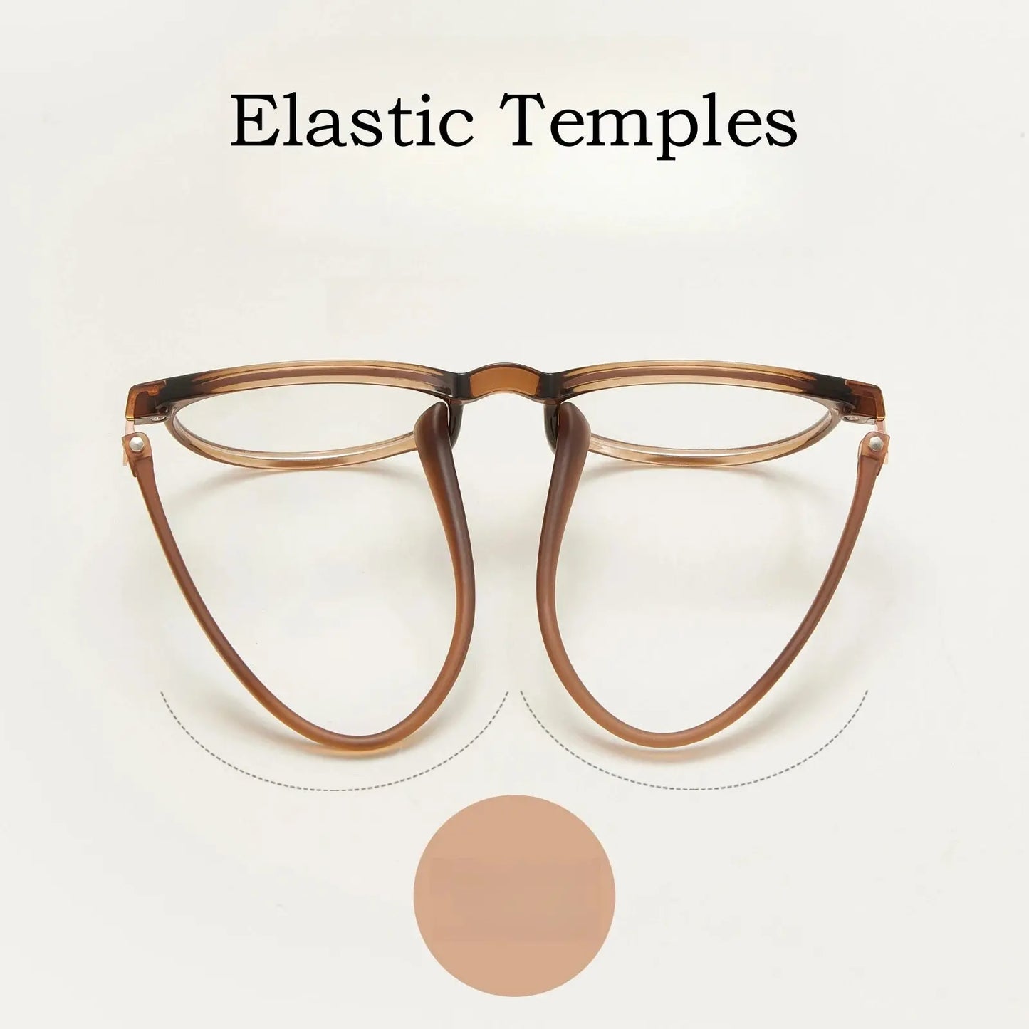Unisex Round Full Rim TR90 Prescription Glasses Y01151 — view 3 | Rx Spectacle