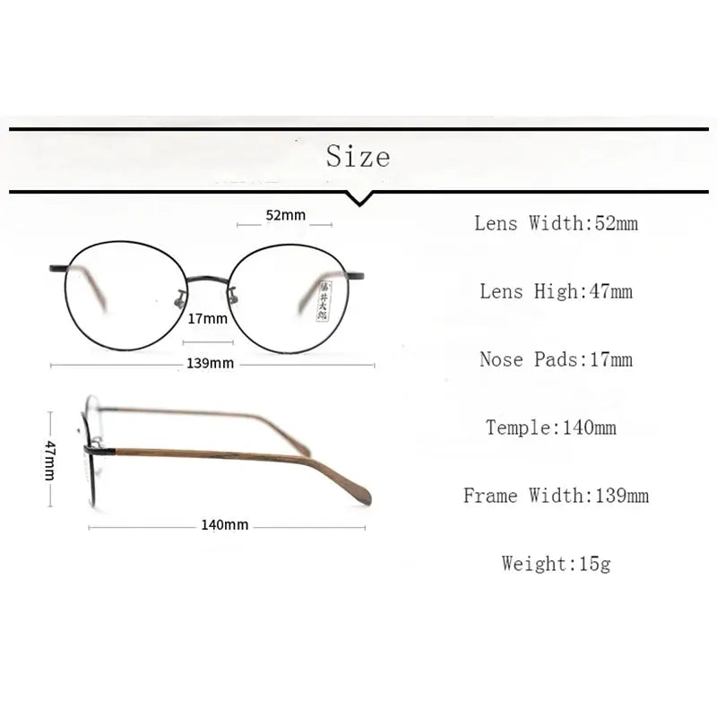 Unisex Round Full Rim Alloy Prescription Glasses 826017 — view 2 | Rx Spectacle