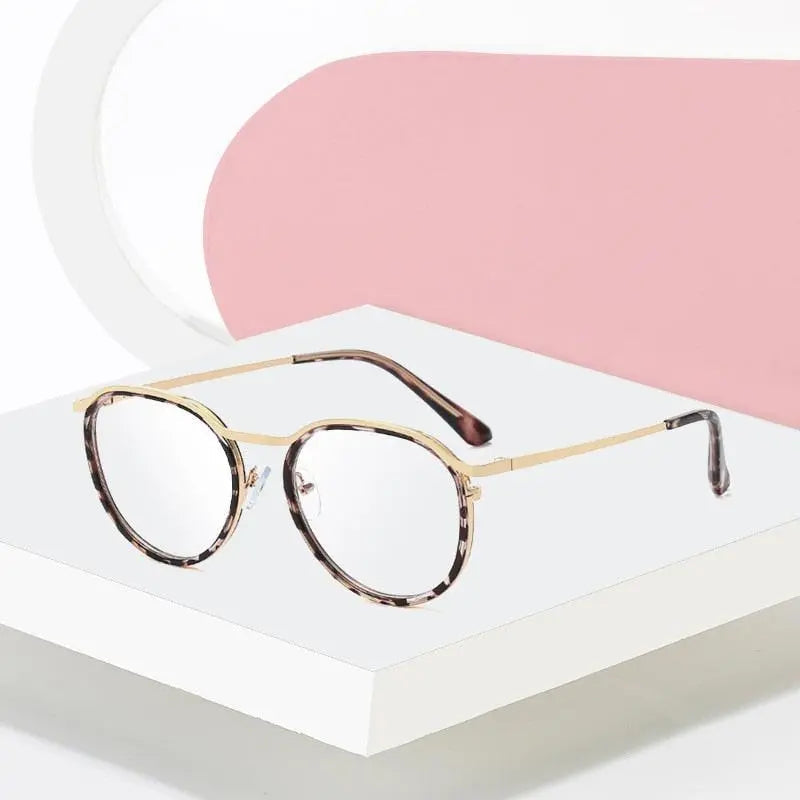 Women's Round Full Rim TR90 Prescription Glasses 95909 — view 1 | Rx Spectacle