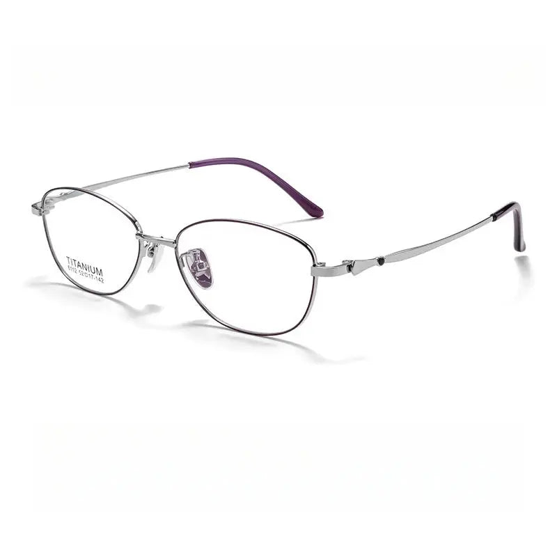 Women's Oval Full Rim Alloy Prescription Glasses 6112 — view 7 | Rx Spectacle