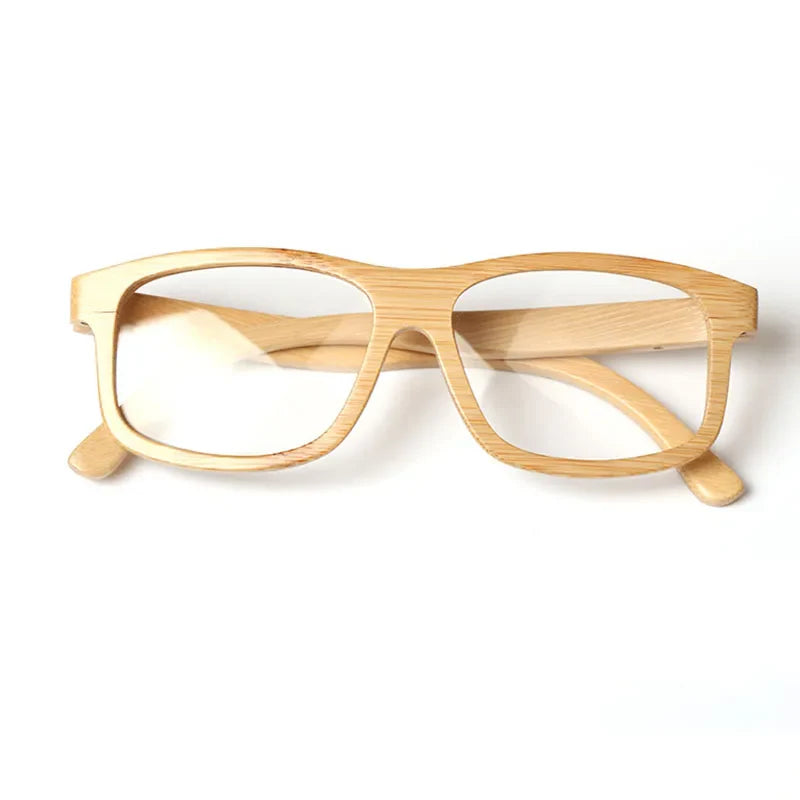 Men's Square Full Rim Wood Prescription Glasses 561910 — view 3 | Rx Spectacle