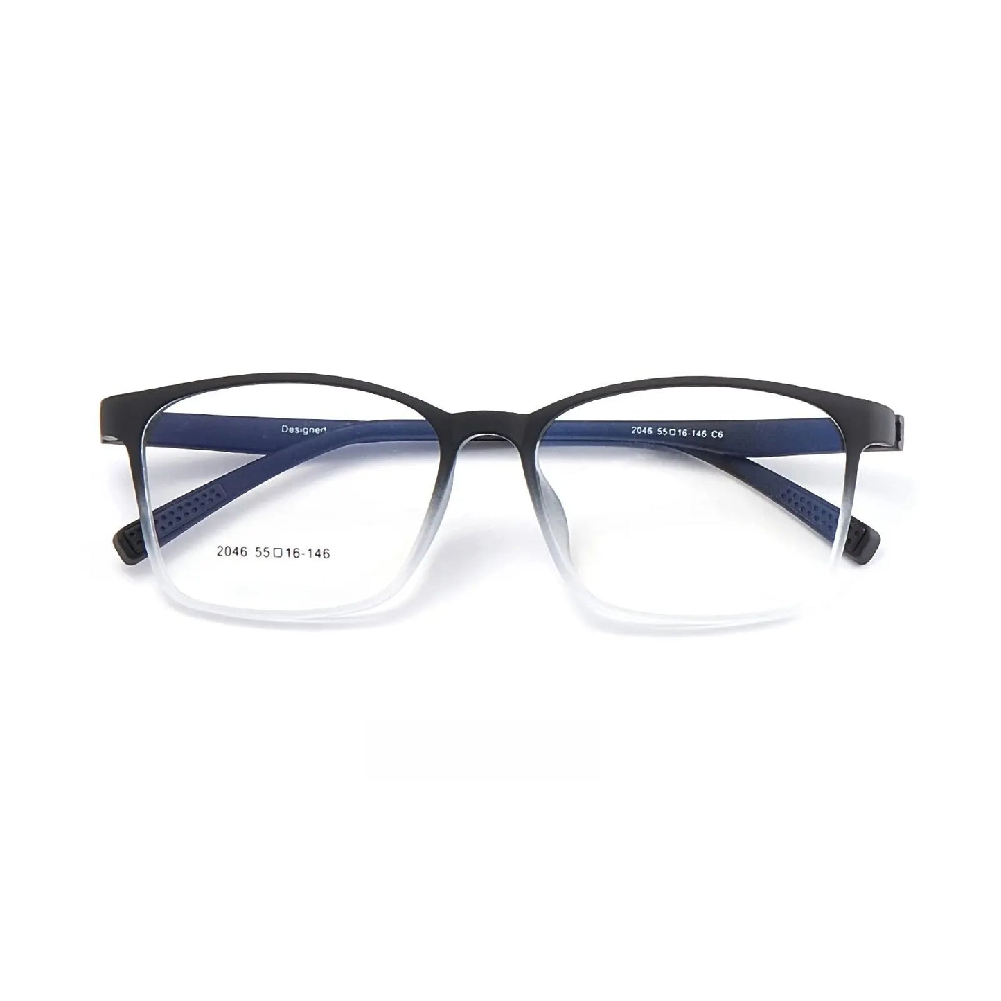 Unisex Square Full Rim TR90 Prescription Glasses Y2046 — view 11 | Rx Spectacle