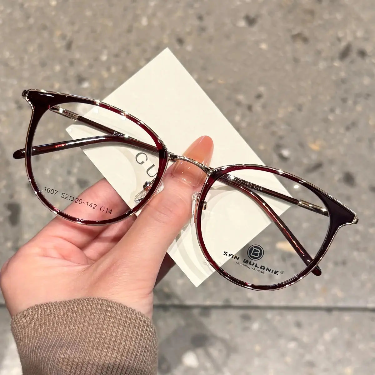 Women's Cat Eye Full Rim TR90 Prescription Glasses 361607 — view 7 | Rx Spectacle