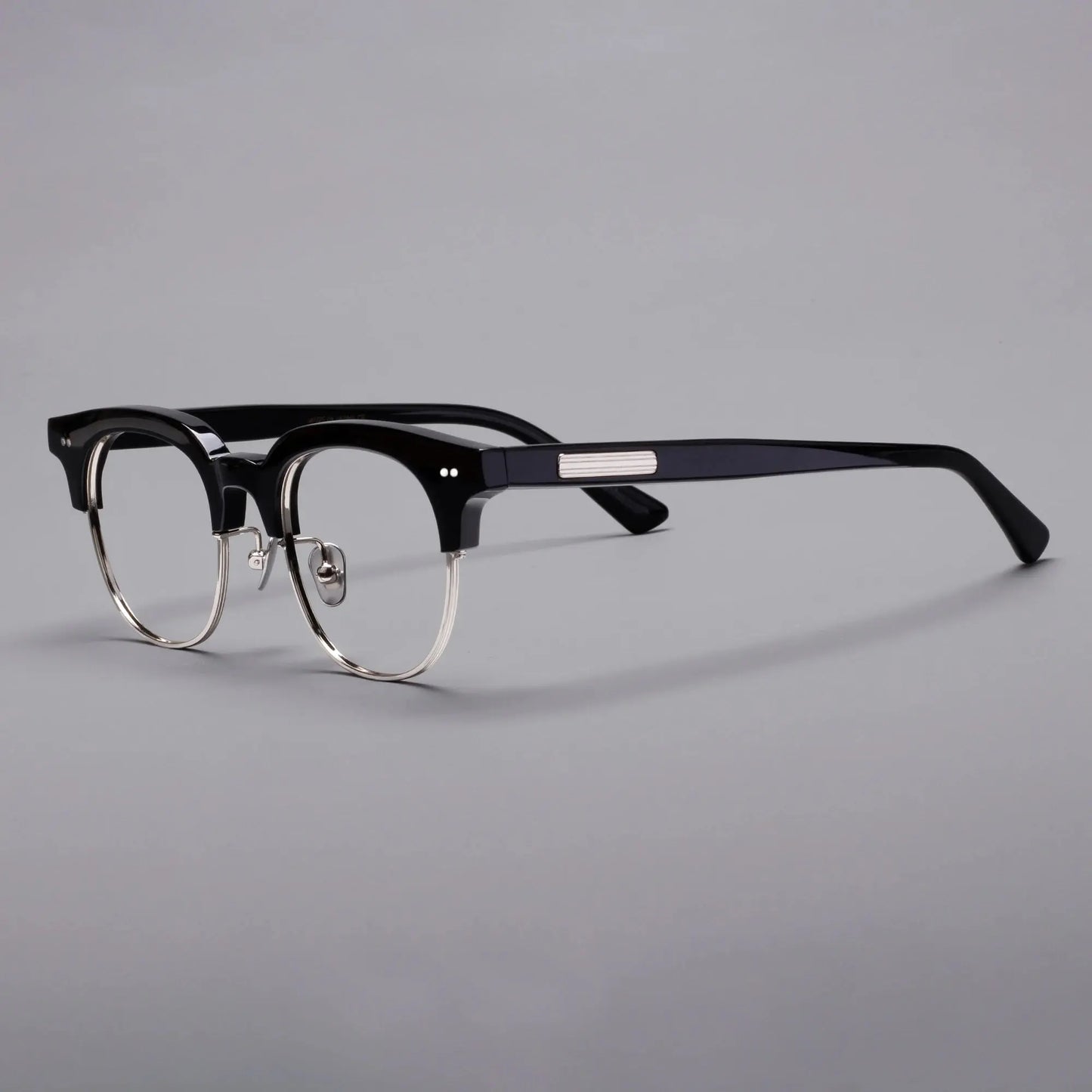 Unisex Square Full Rim Titanium Prescription Glasses 366711 — view 4 | Rx Spectacle
