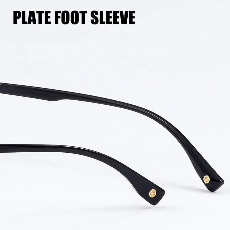 Men's Square Full Rim Acetate Prescription Glasses 8535YF — view 6 | Rx Spectacle