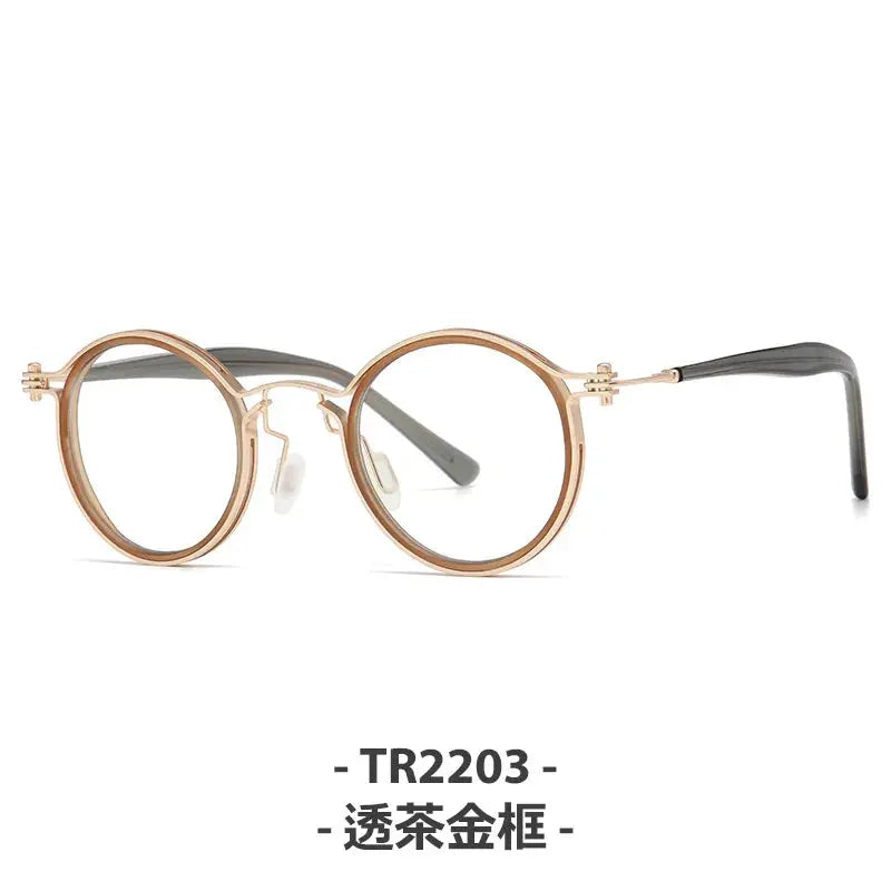 Unisex Square Full Rim Titanium Prescription Glasses 92202 — view 7 | Rx Spectacle