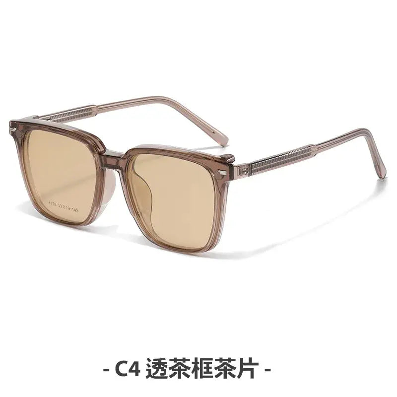 Women's Square Full Rim TR90 Clip-On Prescription Glasses 8178 — view 3 | Rx Spectacle