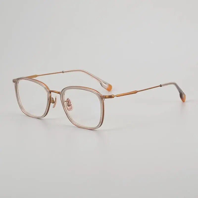 Men's Square Full Rim Titanium Prescription Glasses 366808 — view 3 | Rx Spectacle