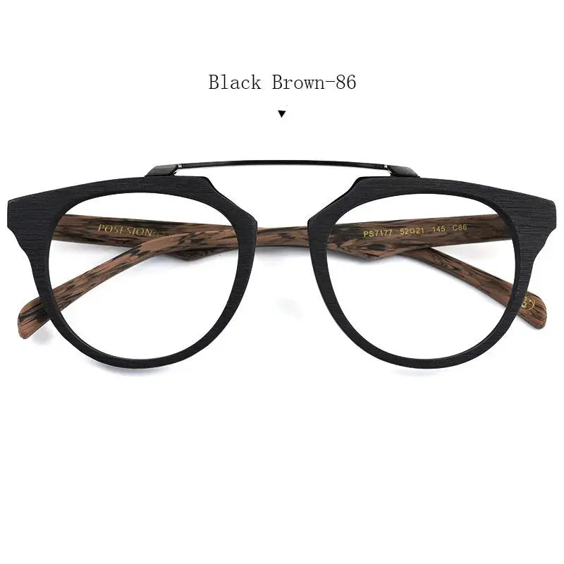 Unisex Round Full Rim Titanium Prescription Glasses — view 5 | Rx Spectacle