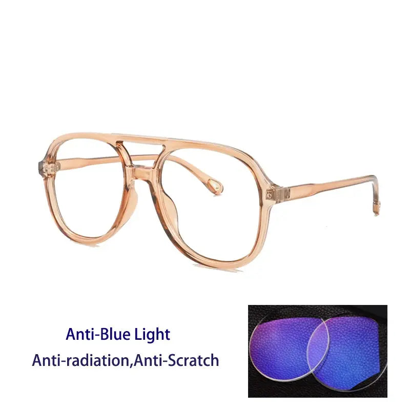 Unisex Square Full Rim TR90 Double Bridge Reading Glasses 73312 — view 7 | Rx Spectacle