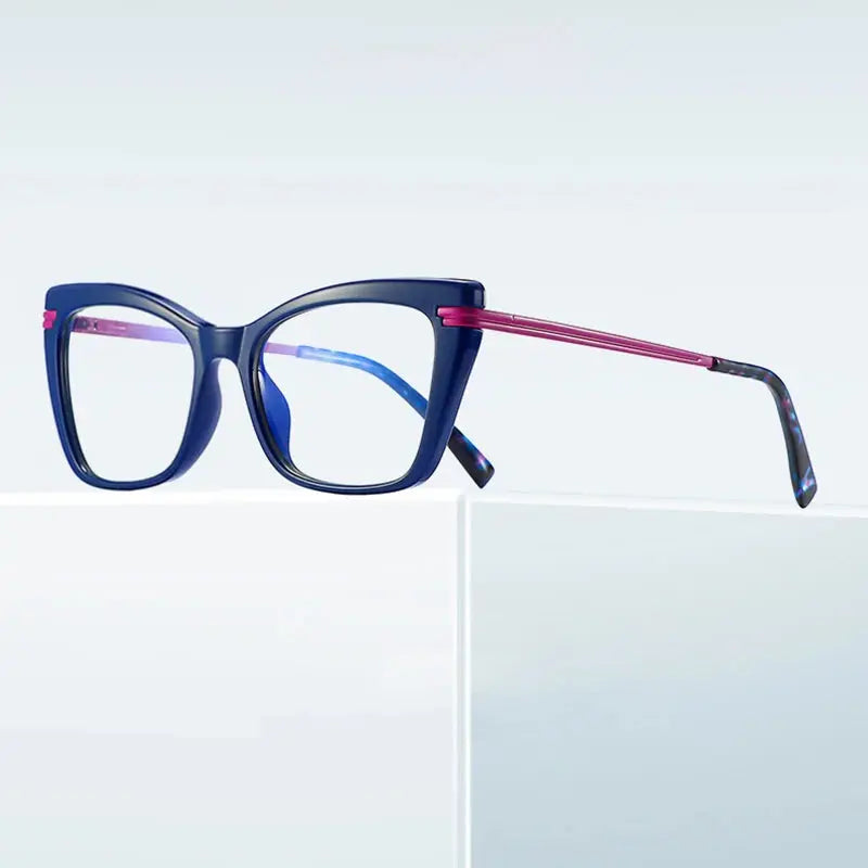 Women's Cat Eye Full Rim TR90 Prescription Glasses 62105 — view 1 | Rx Spectacle