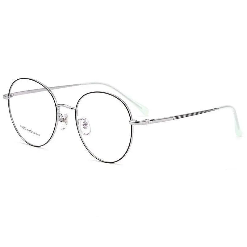 Unisex Round Full Rim Titanium Prescription Glasses 80053 — view 2 | Rx Spectacle
