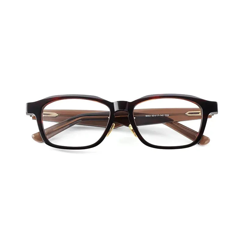 Unisex Square Full Rim Titanium Prescription Glasses 369003 — view 4 | Rx Spectacle
