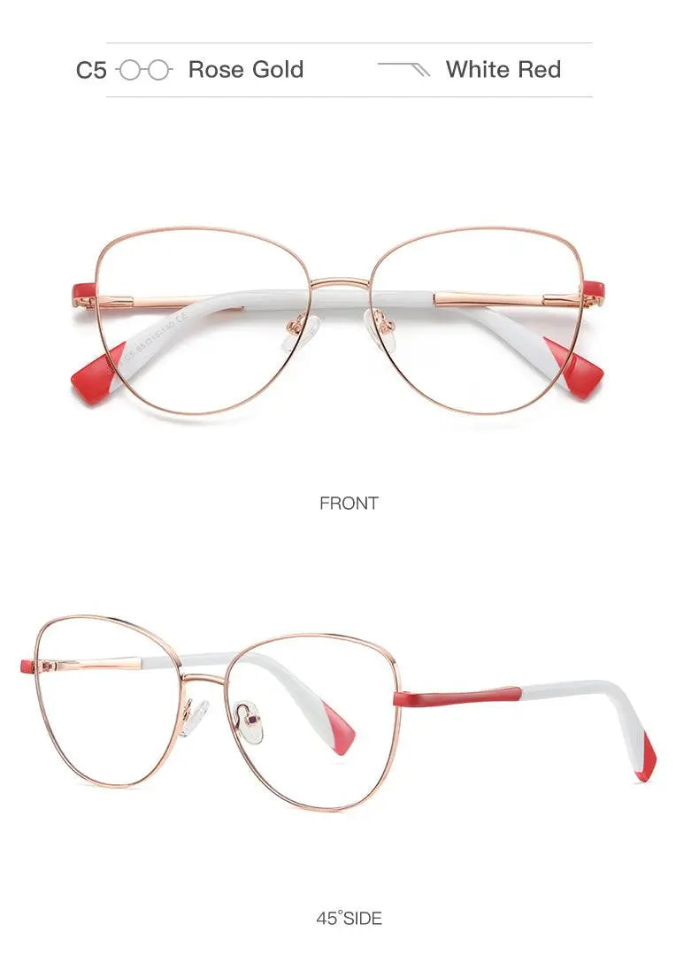 Women's Cat Eye Full Rim Prescription Glasses 3019 — view 19 | Rx Spectacle