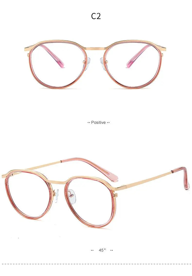 Women's Round Full Rim TR90 Prescription Glasses 95909 — view 16 | Rx Spectacle