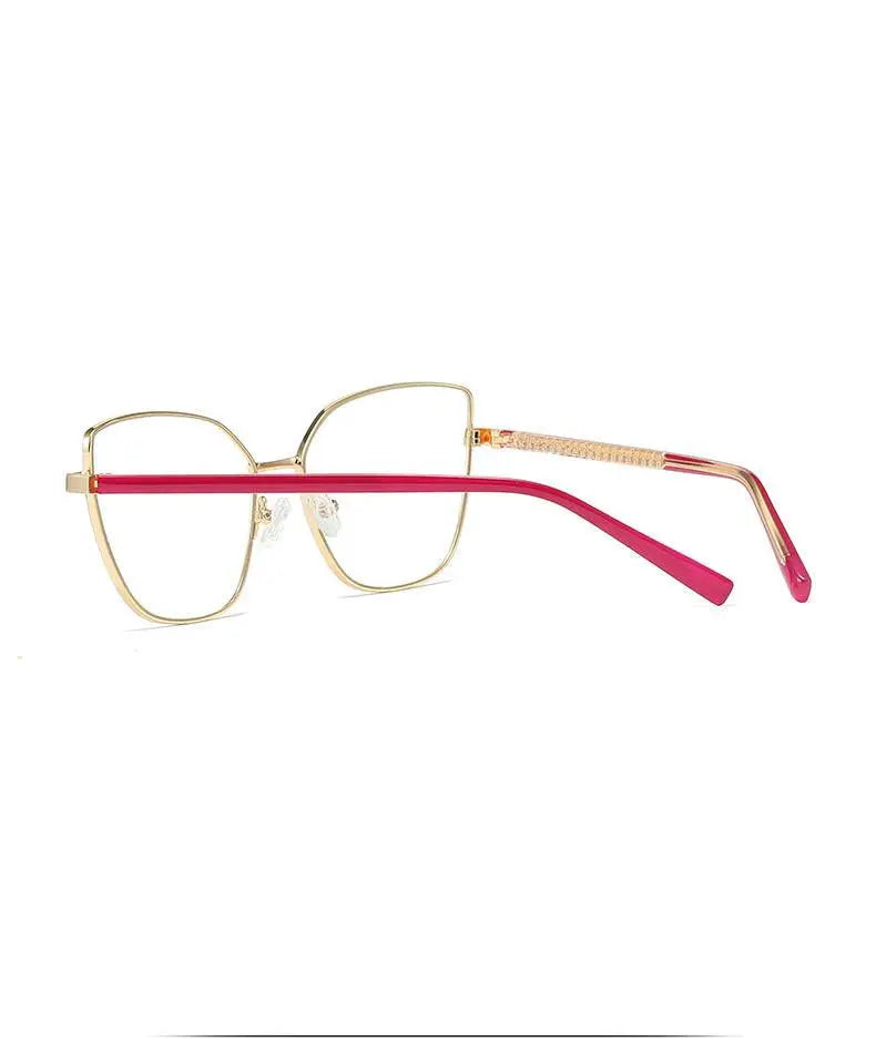Women's Cat Eye Full Rim Titanium Prescription Glasses 3002 — view 28 | Rx Spectacle