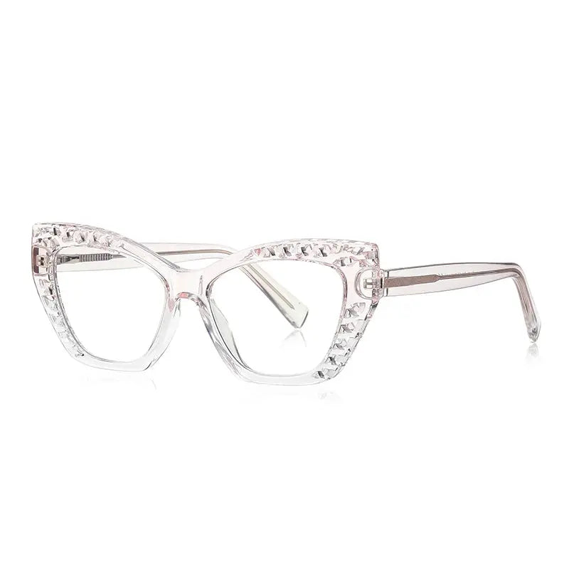 Women's Cat Eye Full Rim Titanium Prescription Glasses 842182 — view 5 | Rx Spectacle