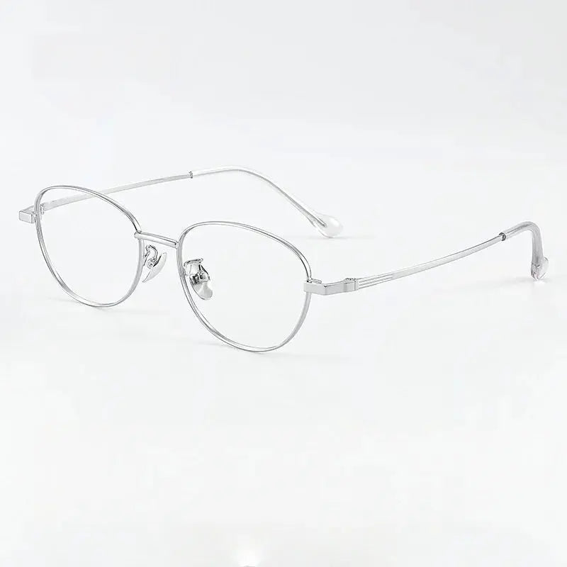 Women's Cat Eye Full Rim Alloy Prescription Glasses 33025 — view 5 | Rx Spectacle