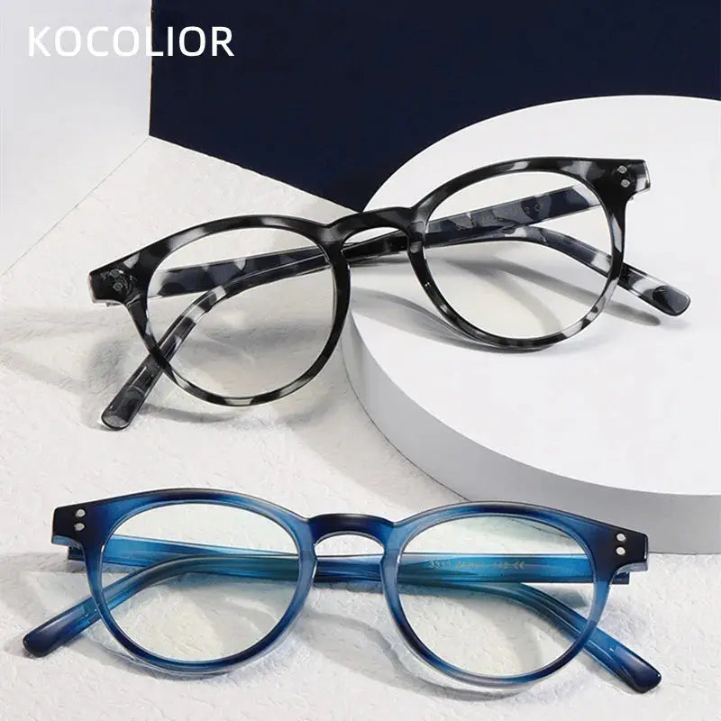 Unisex Round Full Rim Acetate Reading Glasses 3313 — view 1 | Rx Spectacle