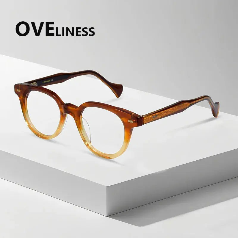 Women's Oval Full Rim Acetate Prescription Glasses 826005 — view 3 | Rx Spectacle