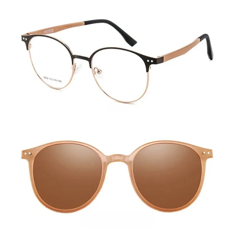 Women's Oval Full Rim TR90 Clip-On Prescription Glasses 2262 — view 5 | Rx Spectacle