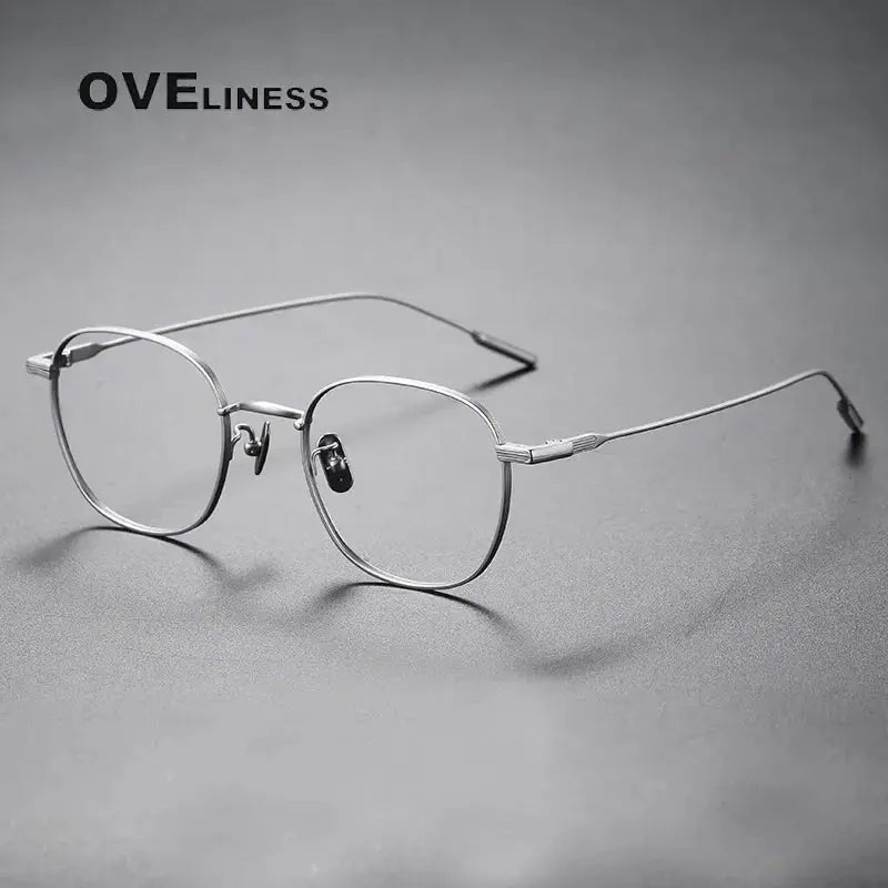 Women's Polygon Full Rim Titanium Prescription Glasses 380802 — view 3 | Rx Spectacle