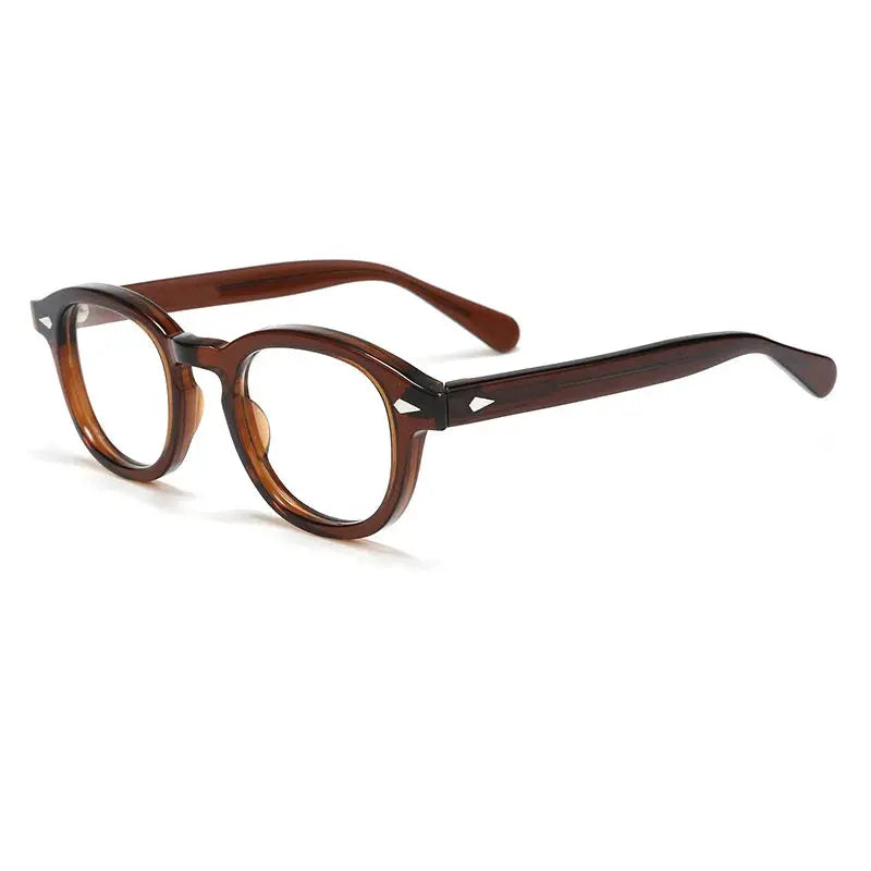 Unisex Oval Full Rim Acetate Prescription Glasses 80122 — view 5 | Rx Spectacle