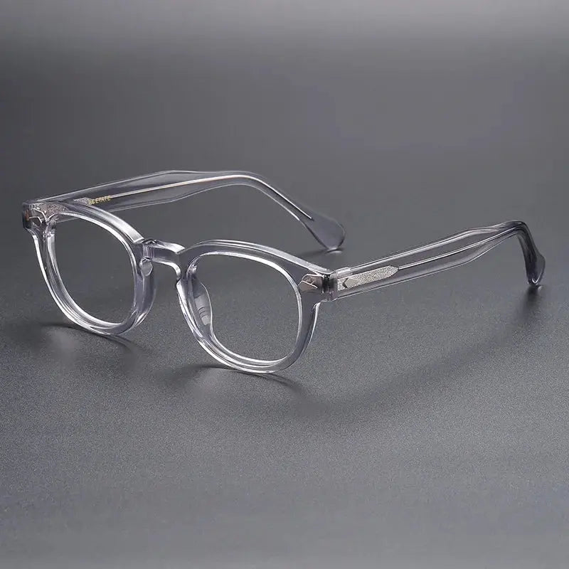 Unisex Oval Full Rim Acetate Prescription Glasses 56006 — view 3 | Rx Spectacle