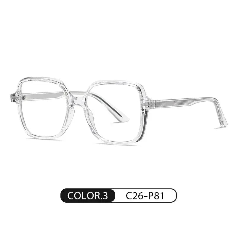 Women's Square Full Rim Titanium Prescription Glasses 90735 — view 6 | Rx Spectacle