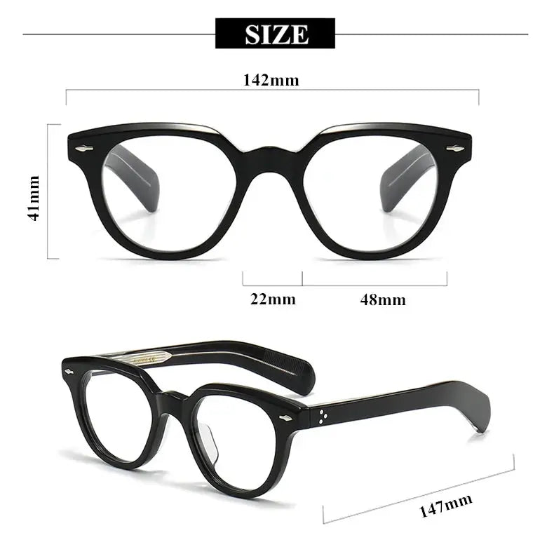 Unisex Irregular Full Rim Acetate Prescription Glasses 2241 — view 13 | Rx Spectacle