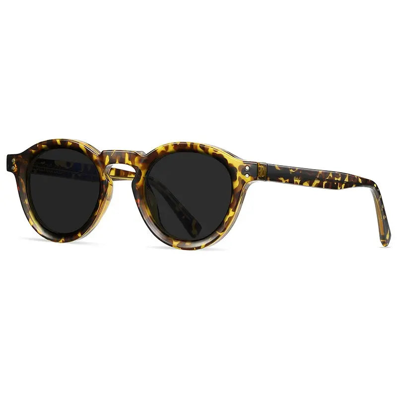 Unisex Round Full Rim Acetate Prescription Glasses Xk2090 — view 8 | Rx Spectacle