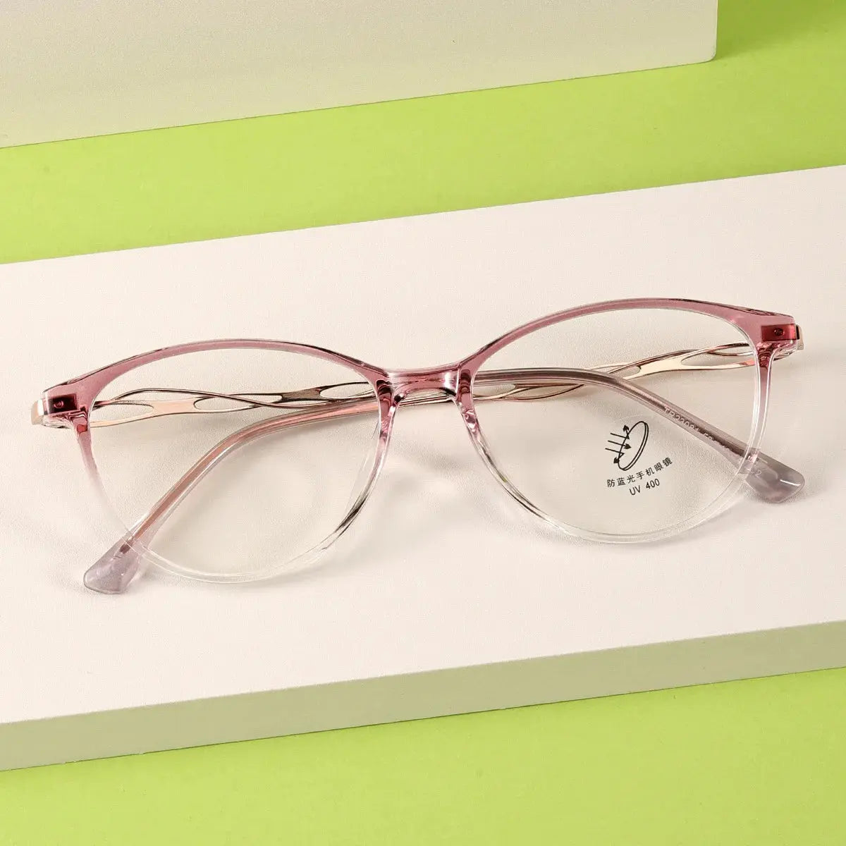 Women's Oval Full Rim TR90 Prescription Glasses 23081 — view 5 | Rx Spectacle