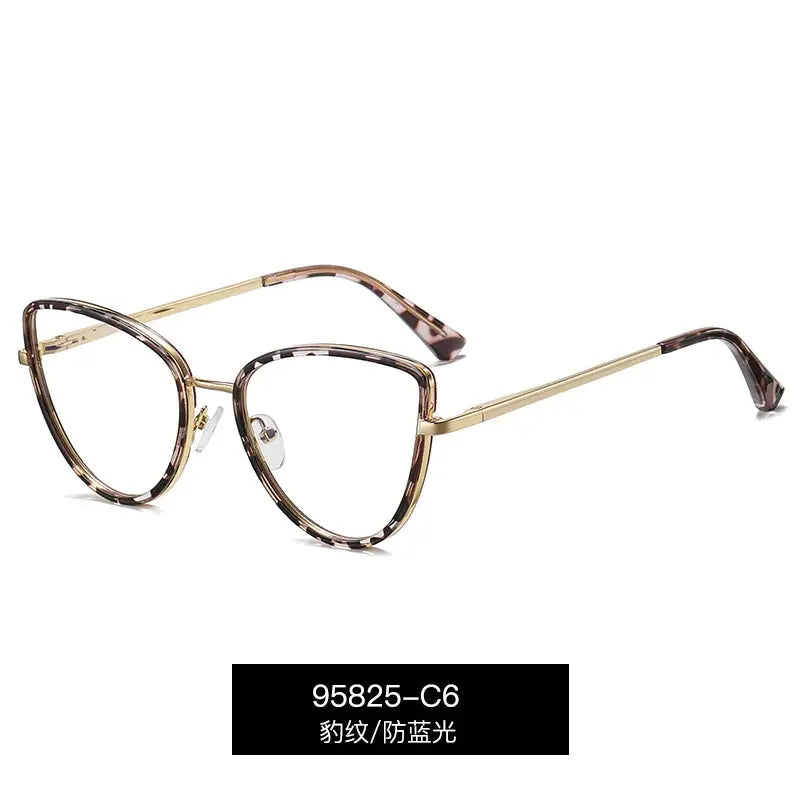 Women's Cat Eye Full Rim TR90 Prescription Glasses 95825 — view 8 | Rx Spectacle
