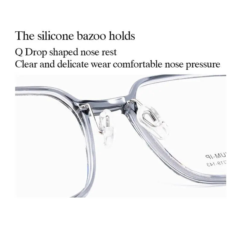 Unisex Square Full Rim TR90 Prescription Glasses 5824m — view 8 | Rx Spectacle
