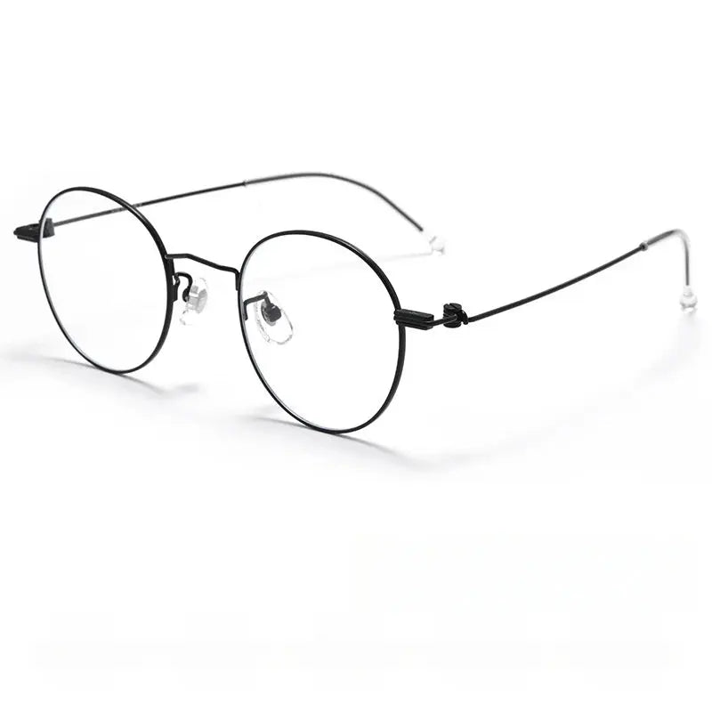 Women's Oval Full Rim Titanium Prescription Glasses 47504 — view 6 | Rx Spectacle