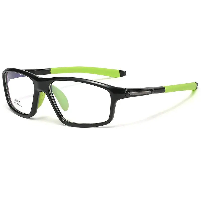 Men's Square Full Rim Titanium Sports Glasses 818080 — view 3 | Rx Spectacle