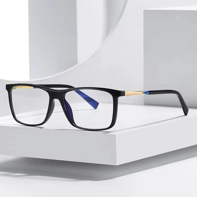 Unisex Square Full Rim Titanium Prescription Glasses 362085 — view 2 | Rx Spectacle