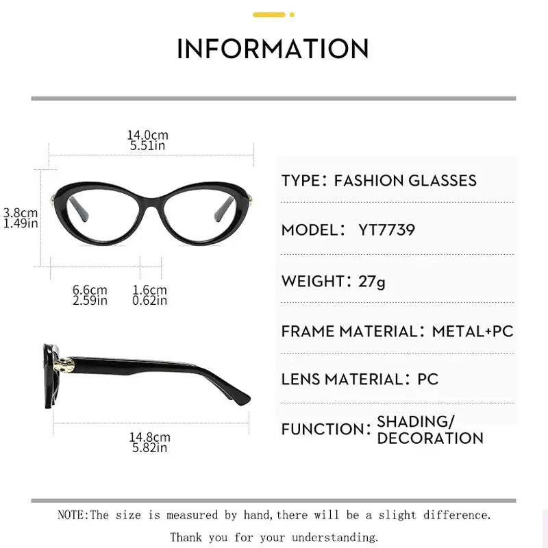 Women's Cat Eye Full Rim TR90 Reading Glasses 477139 — view 2 | Rx Spectacle
