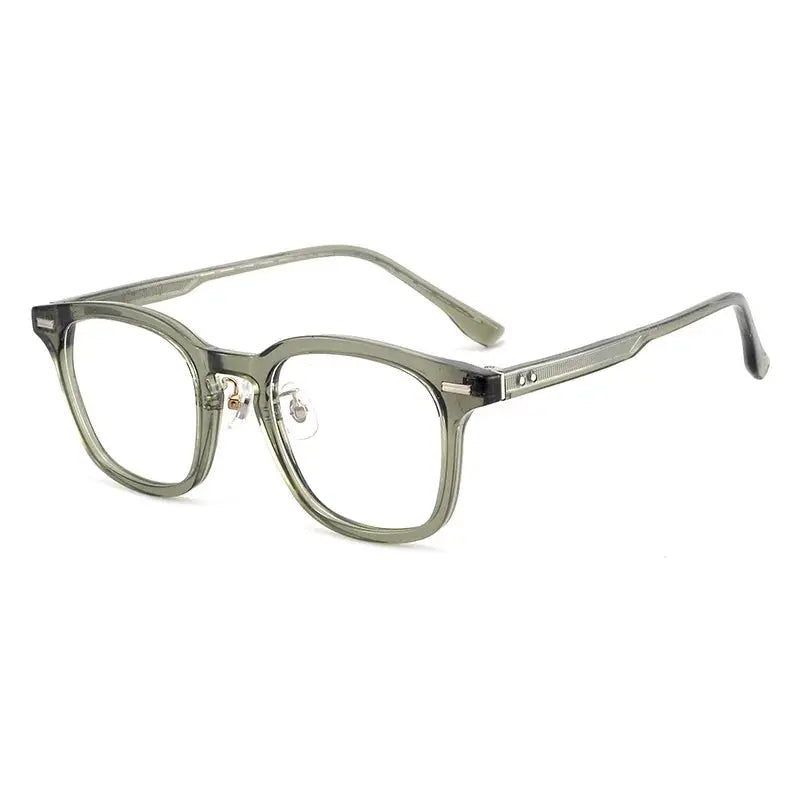 Unisex Square Full Rim Titanium Prescription Glasses 98301 — view 5 | Rx Spectacle