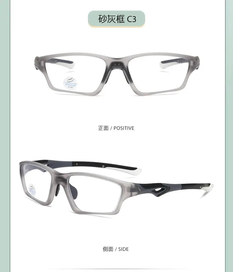 Men's Rectangular Full Rim Plastic Prescription Glasses 81278 — view 19 | Rx Spectacle