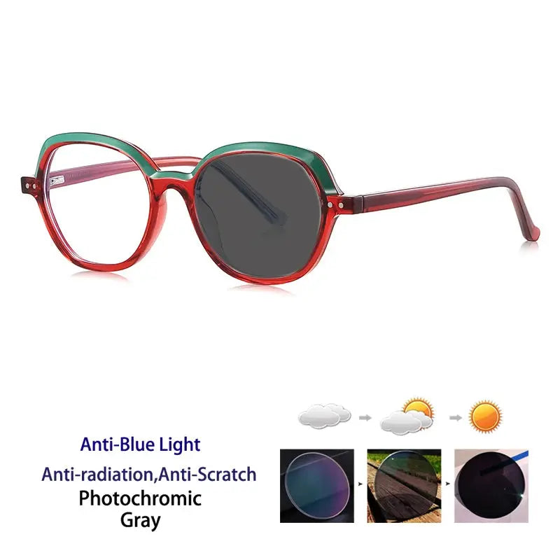 Women's Oval Full Rim TR90 Reading Glasses 242051 — view 4 | Rx Spectacle